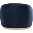 Meridian Furniture Gustavo Navy Velvet Upholstered Chair