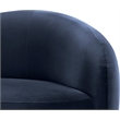 Meridian Furniture Gustavo Navy Velvet Upholstered Chair