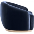 Meridian Furniture Gustavo Navy Velvet Upholstered Chair