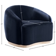 Meridian Furniture Gustavo Navy Velvet Upholstered Chair