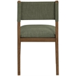 Meridian Furniture Avon Olive Linen Textured Fabric Dining Side Chair (Set of 2)