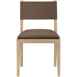 Meridian Furniture Avon Brown Vegan Leather Dining Side Chair (Set of 2)