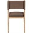 Meridian Furniture Avon Brown Vegan Leather Dining Side Chair (Set of 2)