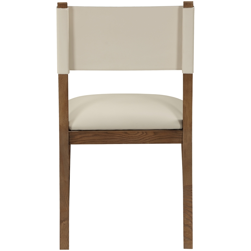 Meridian Furniture Avon Beige Vegan Leather Dining Side Chair (Set of 2)
