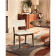 Meridian Furniture Avon Cream Vegan Leather Dining Side Chair (Set of 2)