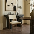 Meridian Furniture Avon Cream Vegan Leather Dining Side Chair (Set of 2)