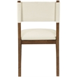 Meridian Furniture Avon Cream Vegan Leather Dining Side Chair (Set of 2)