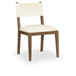 Meridian Furniture Avon Cream Vegan Leather Dining Side Chair (Set of 2)