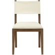 Meridian Furniture Avon Cream Vegan Leather Dining Side Chair (Set of 2)