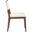 Meridian Furniture Avon Cream Vegan Leather Dining Side Chair (Set of 2)