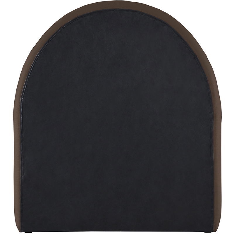 Meridian Furniture Andaz Brown Chenille Fabric Upholstered Twin Bed