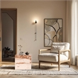 Meridian Furniture Bolzano Cream Marble End Table