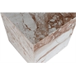 Meridian Furniture Bolzano Cream Marble End Table