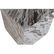 Meridian Furniture Bolzano Brown Marble End Table