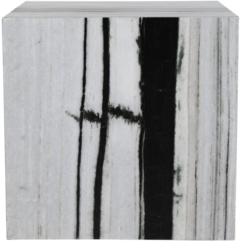 Meridian Furniture Bolzano Black Marble End Table