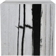Meridian Furniture Bolzano Black Marble End Table