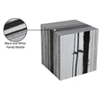 Meridian Furniture Bolzano Black Marble End Table