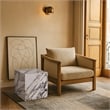 Meridian Furniture Bolzano White Marble End Table