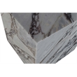 Meridian Furniture Bolzano White Marble End Table