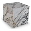 Meridian Furniture Bolzano White Marble End Table