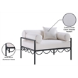 Meridian Furniture Portofino Cream Water Resisting Fabric Patio Chair