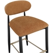 Meridian Furniture Riccio Cognac Fabric Upholstered Stool