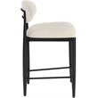 Meridian Furniture Riccio Beige Fabric Upholstered Stool