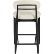 Meridian Furniture Riccio Beige Fabric Upholstered Stool