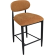 Meridian Furniture Riccio Cognac Fabric Upholstered Stool