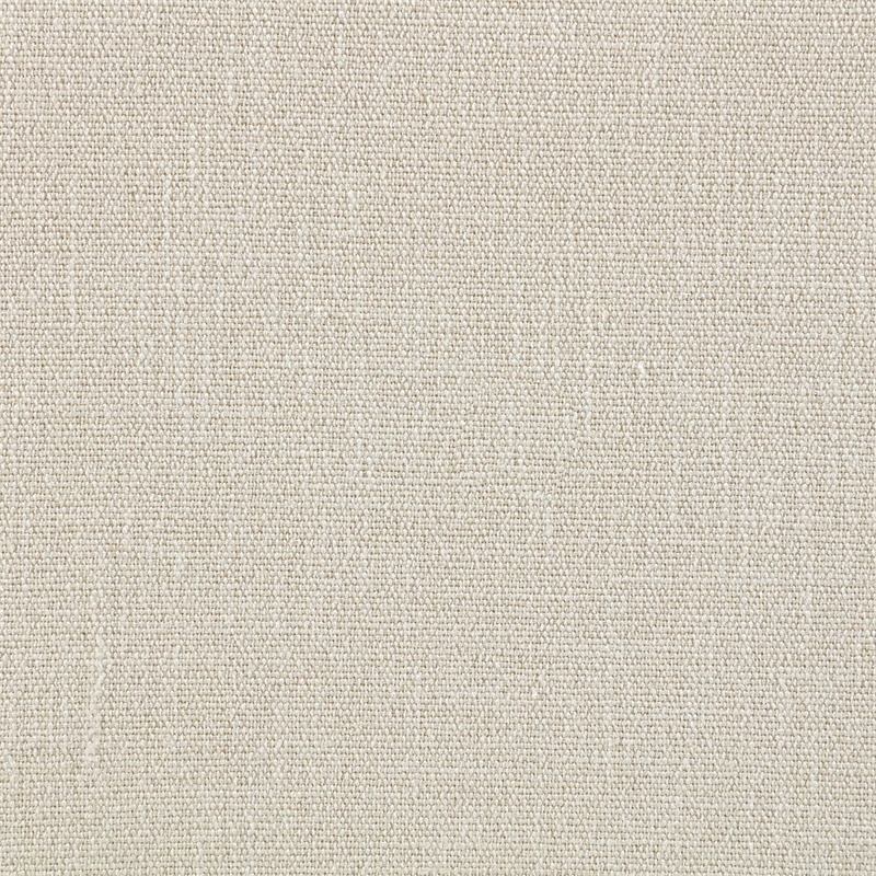 Meridian Furniture Larea Cream Linen Textured Fabric Upholstered Ottoman