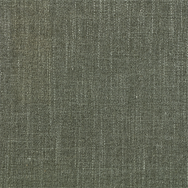 Meridian Furniture Larea Olive Linen Textured Fabric Upholstered Ottoman