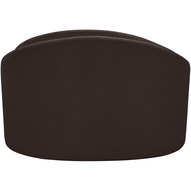 Meridian Furniture Caspian Brown Chenille Fabric Upholstered Chair