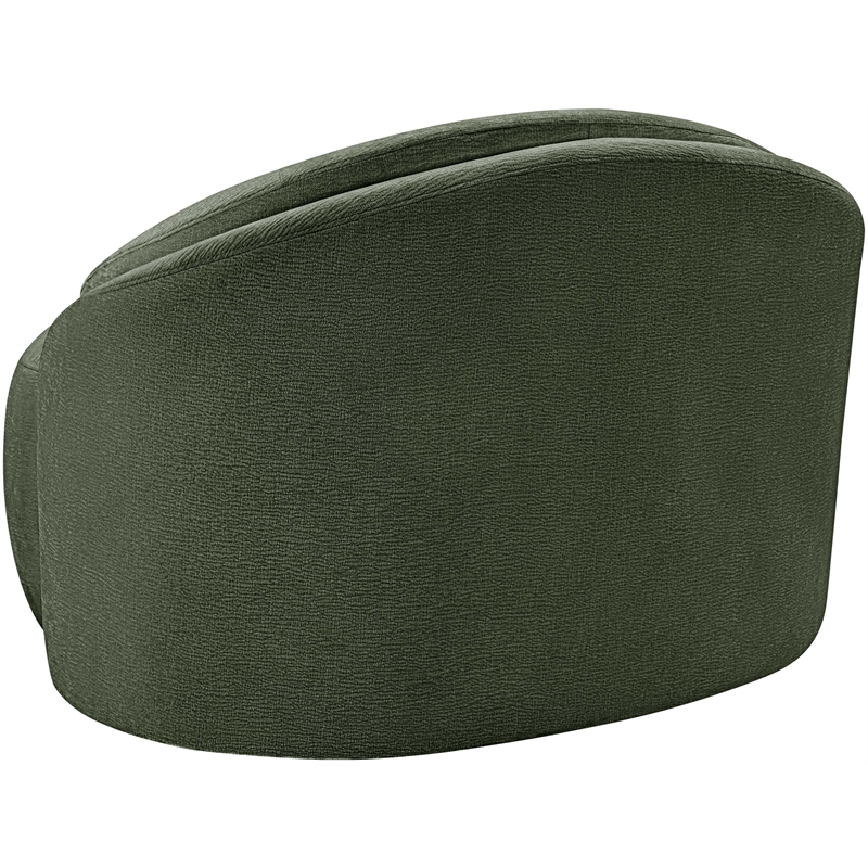 Meridian Furniture Caspian Green Chenille Fabric Upholstered Chair