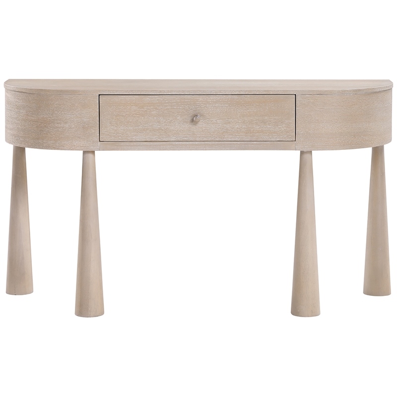 Meridian Furniture Oasis Natural Acacia Veneer And Solid Wood Console Table
