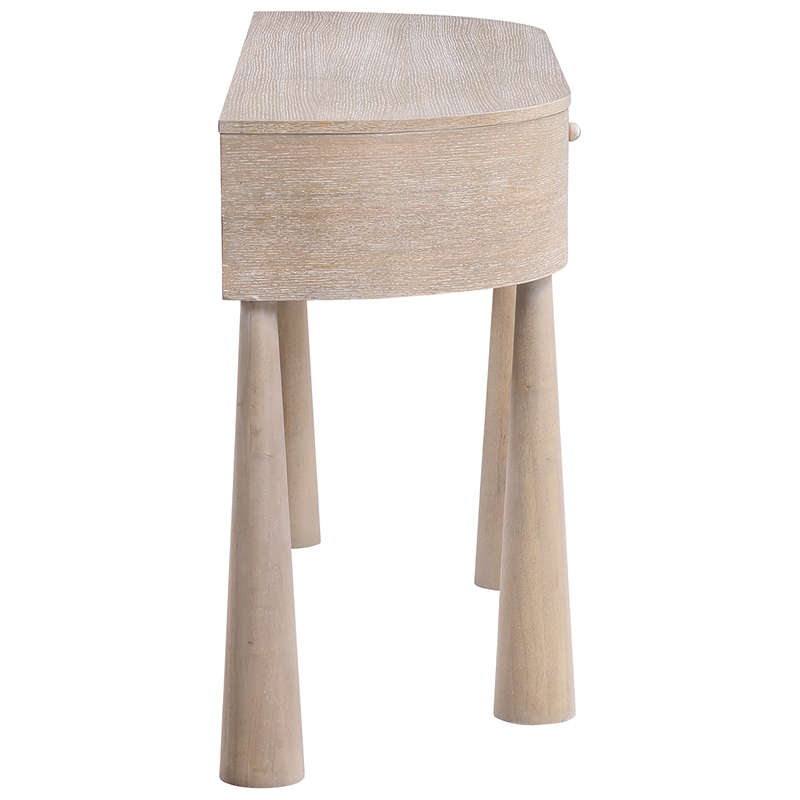 Meridian Furniture Oasis Natural Acacia Veneer And Solid Wood Console Table