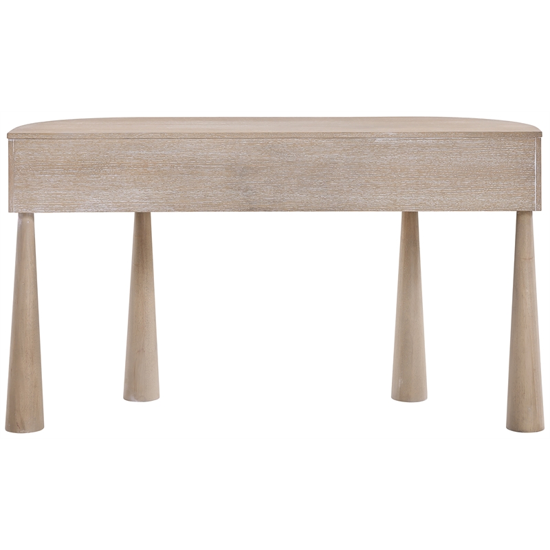 Meridian Furniture Oasis Natural Acacia Veneer And Solid Wood Console Table