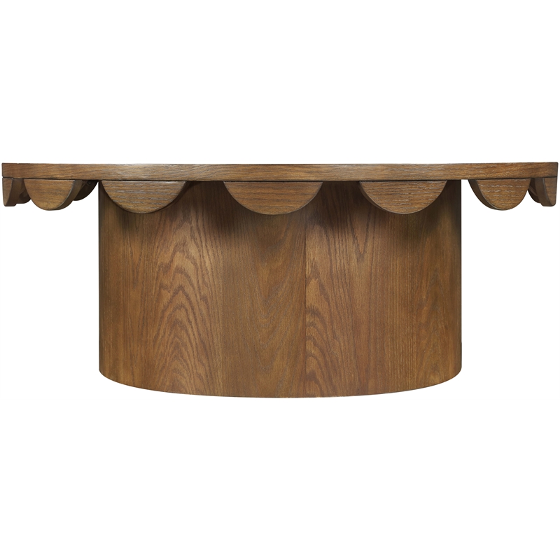 Meridian Furniture Dahlia Brown Oak Veneer Coffee Table