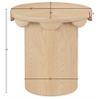 Meridian Furniture Dahlia Natural Oak Veneer End Table