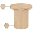 Meridian Furniture Dahlia Natural Oak Veneer End Table