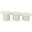 Meridian Furniture Emara Cream Concrete 3pc. Indoor / Outdoor Coffee Table