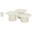 Meridian Furniture Emara Cream Concrete 3pc. Indoor / Outdoor Coffee Table