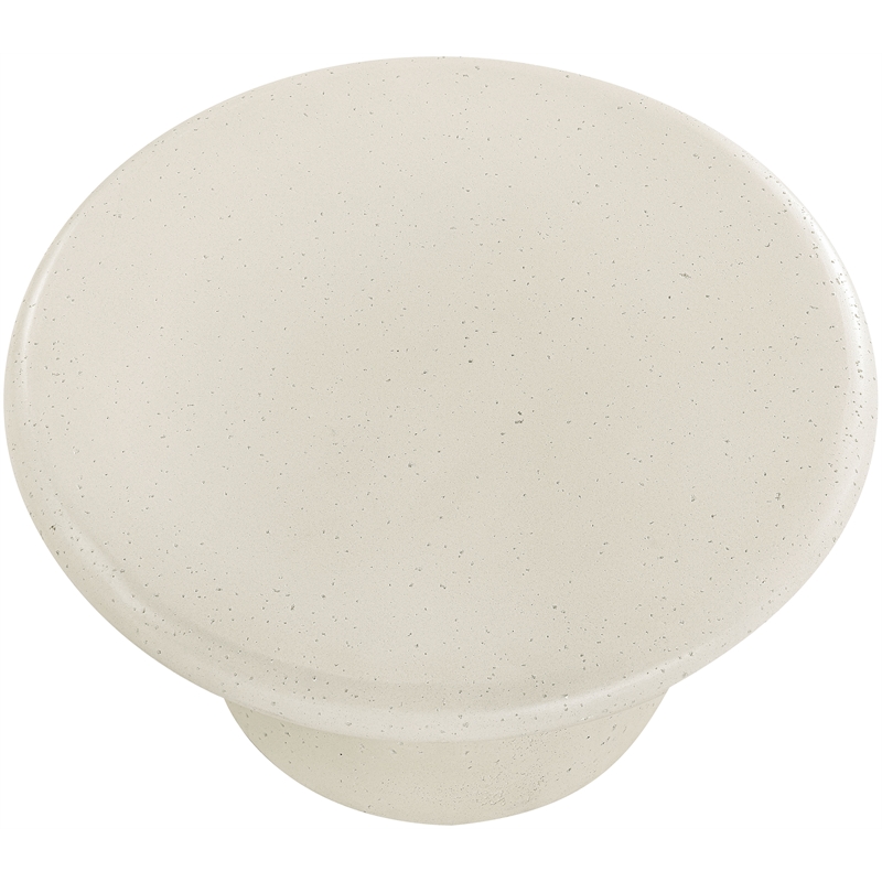 Meridian Furniture Emara Cream Concrete Indoor / Outdoor Coffee Table