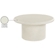 Meridian Furniture Emara Cream Concrete Indoor / Outdoor Coffee Table