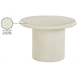 Meridian Furniture Emara Cream Concrete Indoor / Outdoor Coffee Table