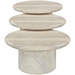 Meridian Furniture Emara Travertine Concrete 3pc. Indoor / Outdoor Coffee Table