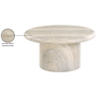Meridian Furniture Emara Travertine Concrete Indoor / Outdoor Coffee Table