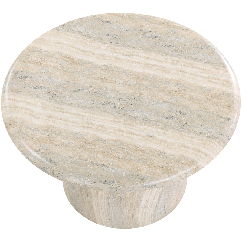 Meridian Furniture Emara Travertine Concrete Indoor / Outdoor Coffee Table