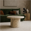 Meridian Furniture Emara Travertine Concrete Indoor / Outdoor Coffee Table