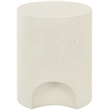 Meridian Furniture Olira Cream Concrete Indoor / Outdoor End Table
