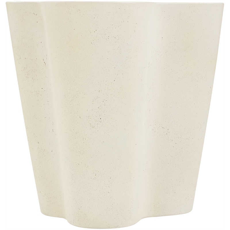 Meridian Furniture Monza Cream Concrete Indoor / Outdoor End Table